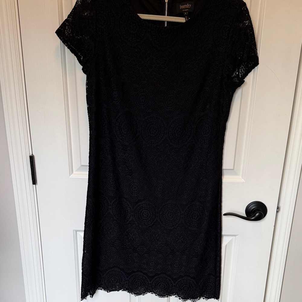 Laundry By Shelli Segal Black Lace Mini Dress